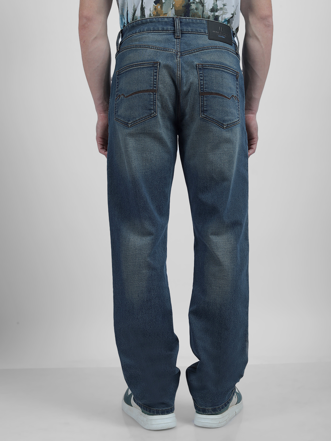 Numero Uno Men Faded Blue Jeans